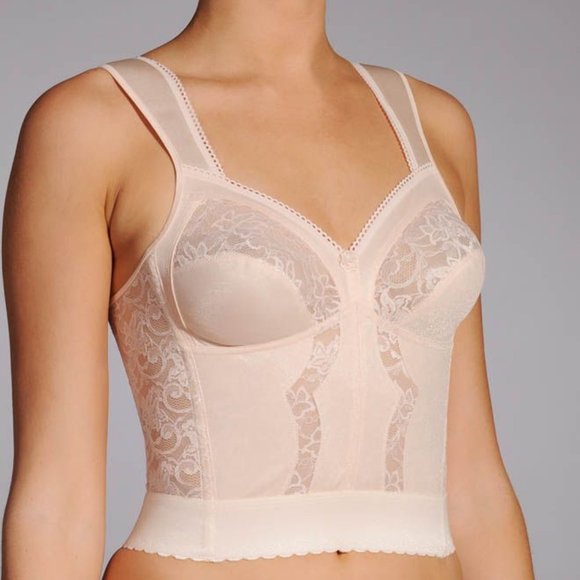 Carnival Full Figure Wide Strap Longline Bra Bustier Bullet Bra Style #730 NEW - Picture 1 of 9